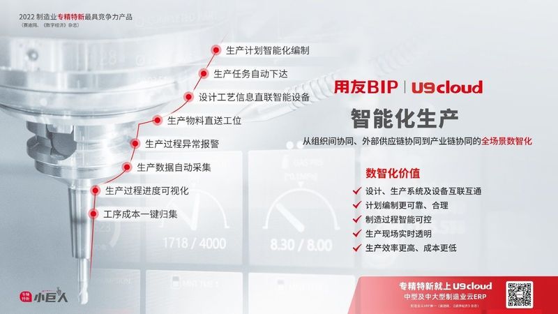 賦能“中國智造”，用友U9 cloud智能工廠建設